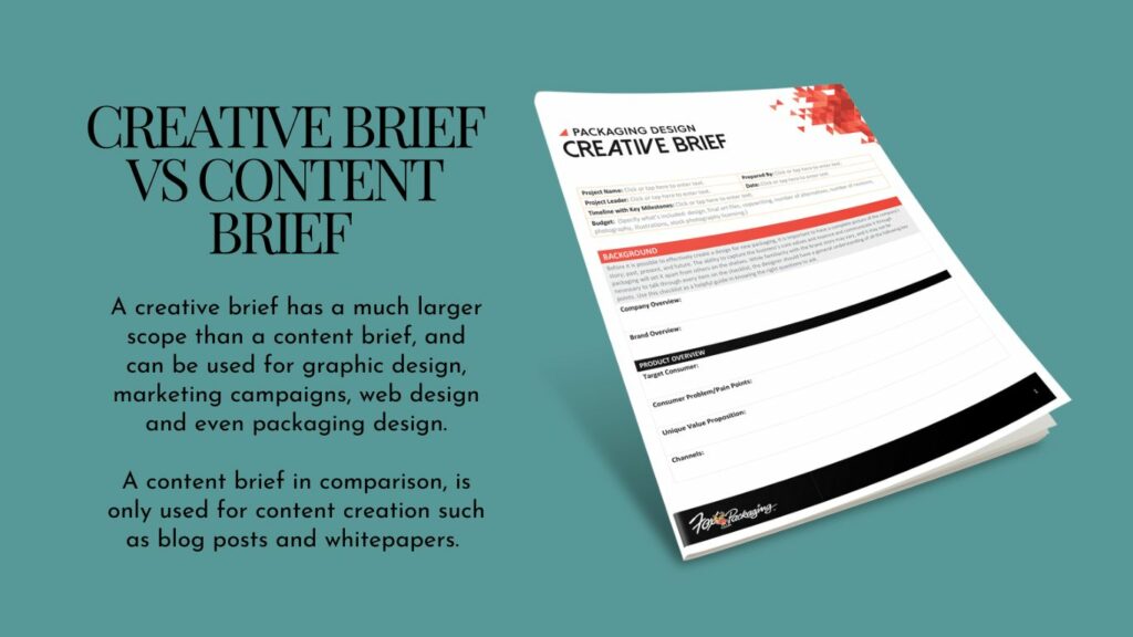 creative brief vs content brief