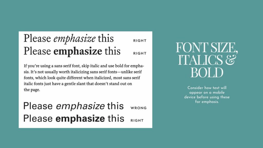 Blog formatting tips - Choose the right font size